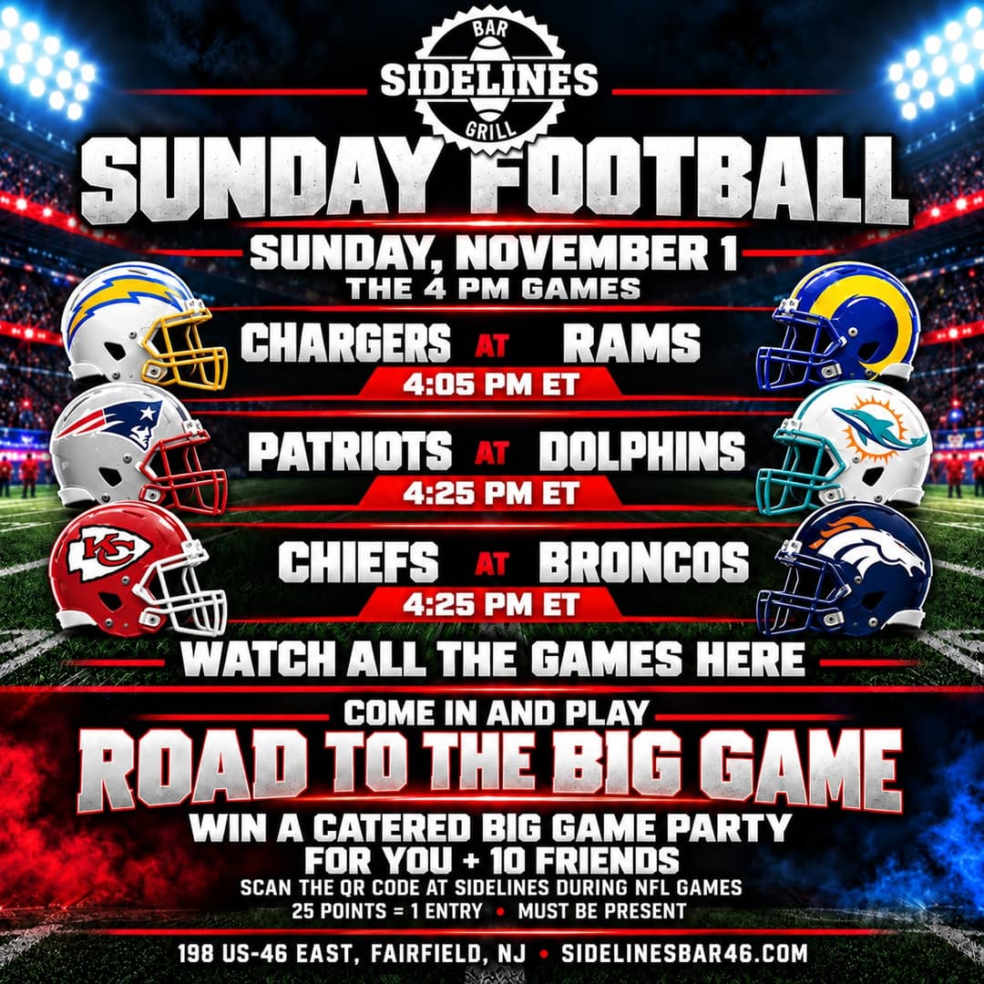 Sunday Football – The 4 PM Games