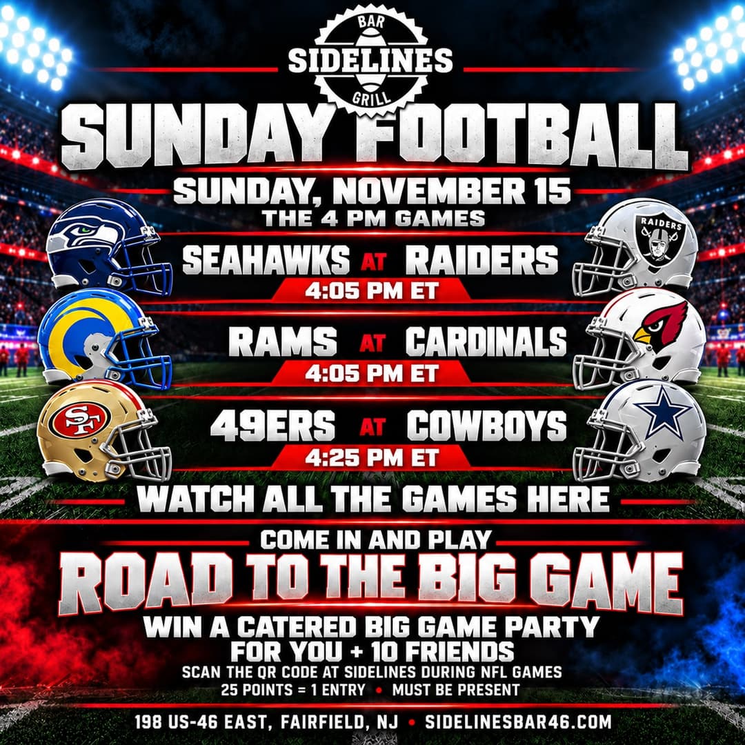 Sunday Football – The 4 PM Games