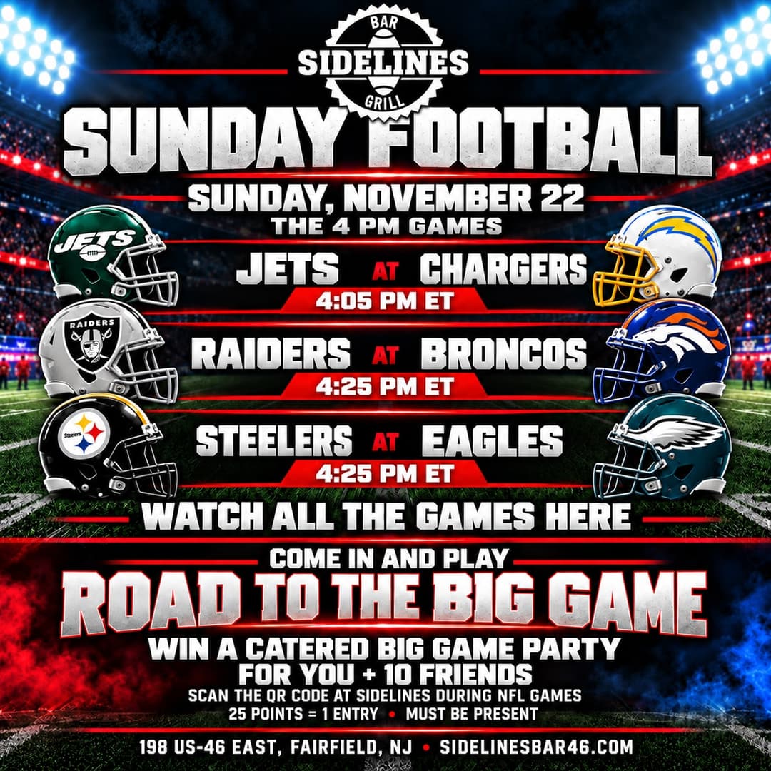 Sunday Football – The 4 PM Games