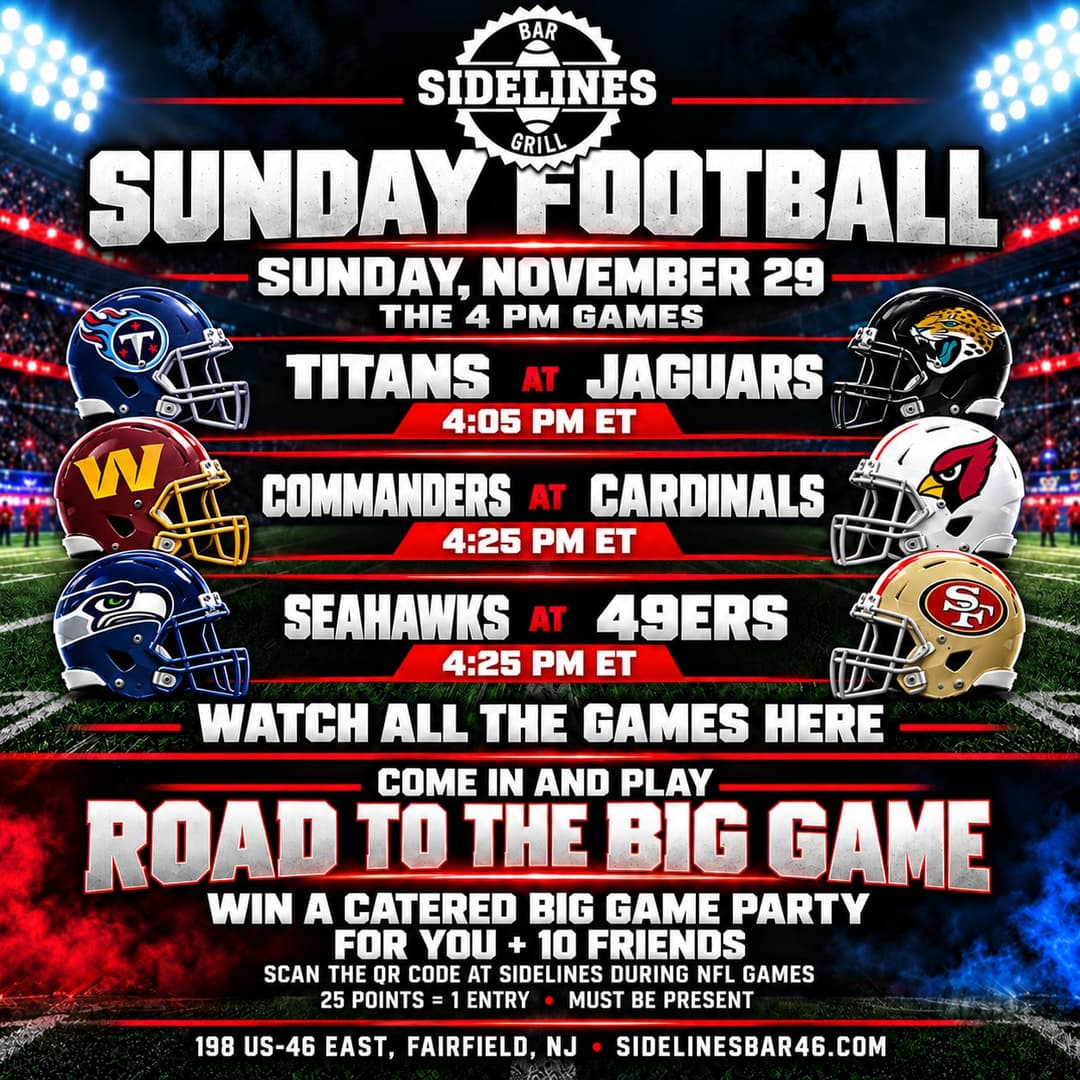 Sunday Football – The 4 PM Games