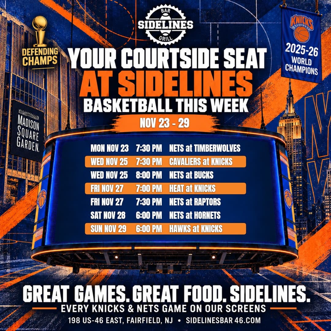 Basketball This Week at Sidelines – Nov 23–29