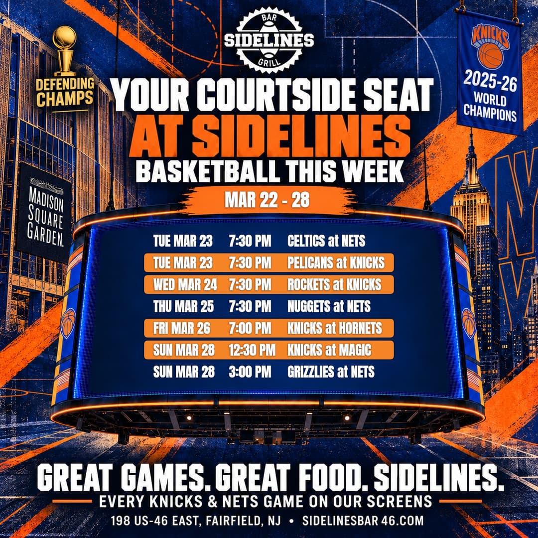 Basketball This Week at Sidelines – Mar 22–28