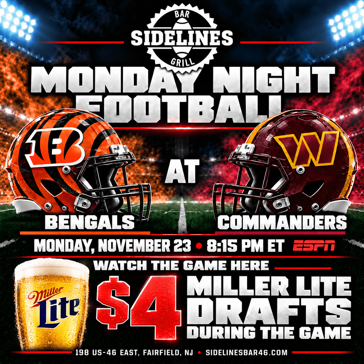 Cincinnati Bengals at Washington Commanders