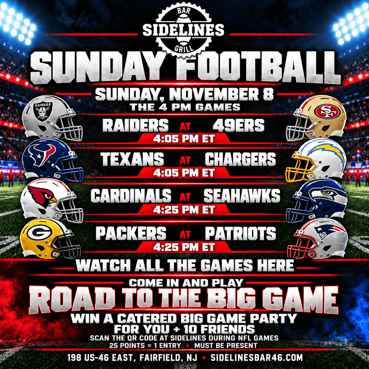 Sunday Football – The 4 PM Games